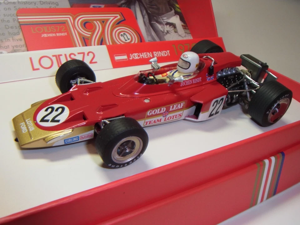 SLOT CAR POLICAR PCW02 LOTUS 72 #22 GP MONZA 1970 JOCHEN RINDT
