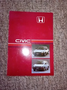 Honda Civic UK Car Sales Brochure Dated 1985 Well Used Condition With Marks - Picture 1 of 8