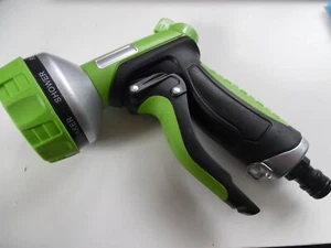 8 Function Spray Nozzle - Water Hose Gun Multi Pattern Garden Adjustable Mist - Picture 1 of 3