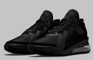 Nike LeBron 18 Zero Dark 23 Triple Black Men's Size 9 NWB (no box top) - Picture 1 of 11