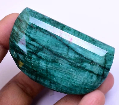 593.5 Ct Natural Huge Green Emerald Earth-Mined Certified Museum Use Gemstone - Image 1 of 4