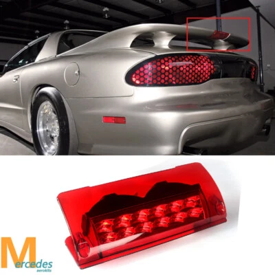 For Pontiac Firebird Trans Am WS6 93-2001 High Rise Spoiler 3rd LED Brake Light — 第 1/4 张图片