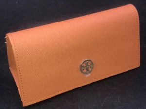 Tory Burch Orange Magnetic Sunglasses Eyeglasses Case New 6.5" x 2.5" - Picture 1 of 4