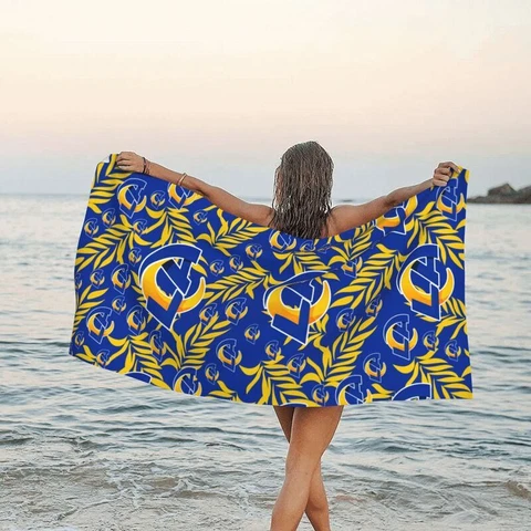 Los Angeles Rams Fans Travel Towel Beach Holiday Quick Dry Towel 31.5"x63" Cover