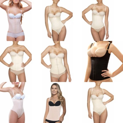 Fajas Vedette From Colombia Slimming Control Bodysuits in Latex and Powernet - Image 1 of 2