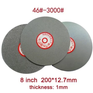 8" 200*12.7mm Sanding Discs Grit 46-3000 Diamond Sandpaper for Jewelry Grinding - Picture 1 of 6