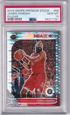 JAMES HARDEN "The Beard" 2019-20 Panini Premium Stock Pulsar #66 PSA 10