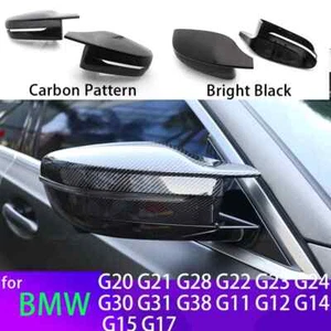Mirror Cover M Style Car Side Rearview Mirror Cover Cap for BMW 3 4 5 7 8 Series - Picture 1 of 27