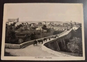 1957 Floridia (Syrakus) - Panorama mit landwirtschaftlichen Wagen - Bild 1 von 2