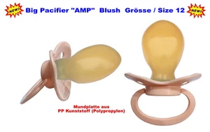 ABDL ADULT "AMP-Pacifier" Blush - Size 12 - Mundplatte 85 x 60 mm - Picture 1 of 1