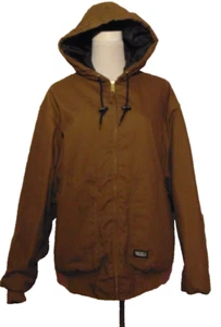 WALLS DU PONT KEVLAR MENS BROWNISH OLIVE HOODED JACKET INSULATED COAT~L (42-44) - Picture 1 of 13