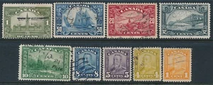 1928-29 CANADA PART SET OF 9 USED TO $1 SG275-SG285 - Picture 1 of 2