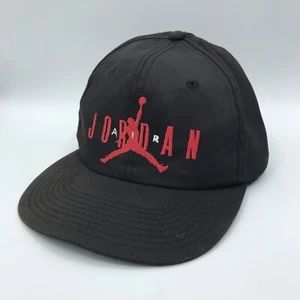 Vintage Nike Air Jordan 90s Snapback Cap Jump Man 23 Hat Black Youth Rare - Picture 1 of 6