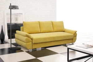 Schlafsofa Klappcouch 3-Sitzer Schlaffunktion + Bettkasten Couch Sofa Klappsofa - Bild 1 von 12