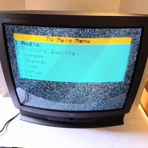 Vintage 1998 RCA  27 Inch Retro Gaming CRT TV Color Television F27242GY Black - Picture 1 of 8