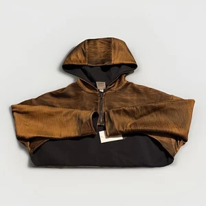 Neu mit Etikett Jordan kurzer Wende-Hoodie für Damen Reißverschluss Größe Small DQ4535-010 - Bild 1 von 4