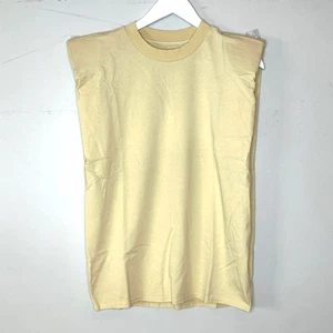 Camiseta Sandrine Rose de gran tamaño con almohadilla para el hombro cuello redondo girasol para mujer XS NUEVA CON ETIQUETAS - Imagen 1 de 9