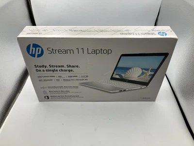 HP 11-ak0012dx 11.6" HD WLED Celeron N4000 1.1 GHz 4GB 64GB eMMC W10S, Sealed - Image 1 of 4