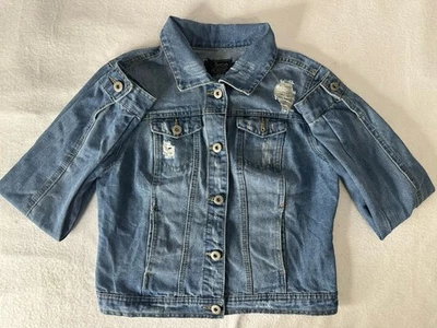 CI Sono Denim Collection Distressed Jean Jacket Women's /Juniors Size Small - Image 1 of 4