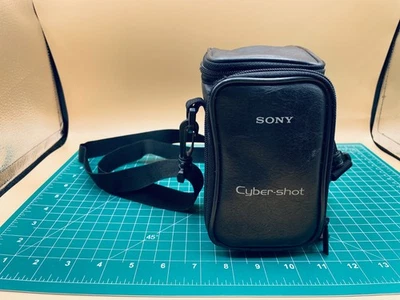Sony Cyber-Shot Camera Utility Carrying Case Black Adjustable Strap Zip Pockets - Image 1 of 4