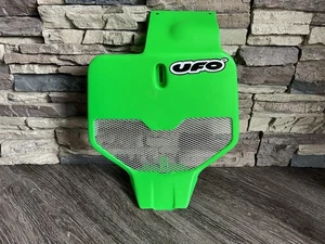 UFO Retro Vented Front Number Plate 1985-99 Honda CR125 CR250 & 1985-01 CR500 - Picture 1 of 9