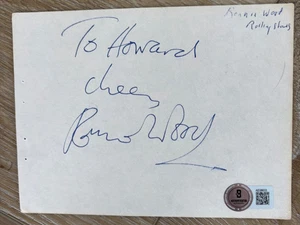 Ronnie Wood Rolling Stones signierte Albumseite, Beckett LOA und Hologramm - Bild 1 von 3