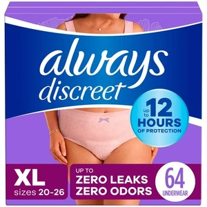 Always Discreet Incontinence Underwear Women's - Maximum Protection - Extra - Picture 1 of 11