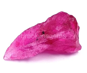 Dyed 44.40 Ct Natural Red Ruby Rough Uncut EGL Certified Loose Gemstone 5ARG - Picture 1 of 4