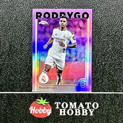 TOPPS CHROME UEFA 2024-25 RODRYGO /299 VIOLET REFRACTOR REAL MADRID - Image 1 of 2