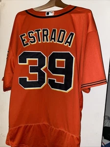 Camiseta deportiva Thairo Estrada Nike Mlb Stadium SF GIANTS cosida naranja alternativa 2X - Imagen 1 de 7
