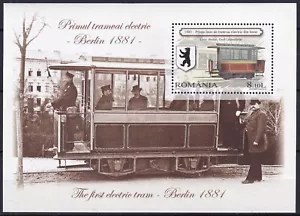 Romania 2009 Tram, Tramway, Railway MNH Block - Picture 1 of 1