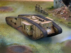 32mm 28mm WW1 British MKIV Tadpole Tank - Scouts Out World War 1 - The Great War - Picture 1 of 3