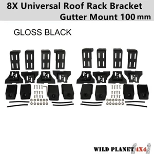 Roof Rack Brackets Universal 100MM 8 Pair Rain Gutter Mounts GU patrol landcruis - Bild 1 von 6