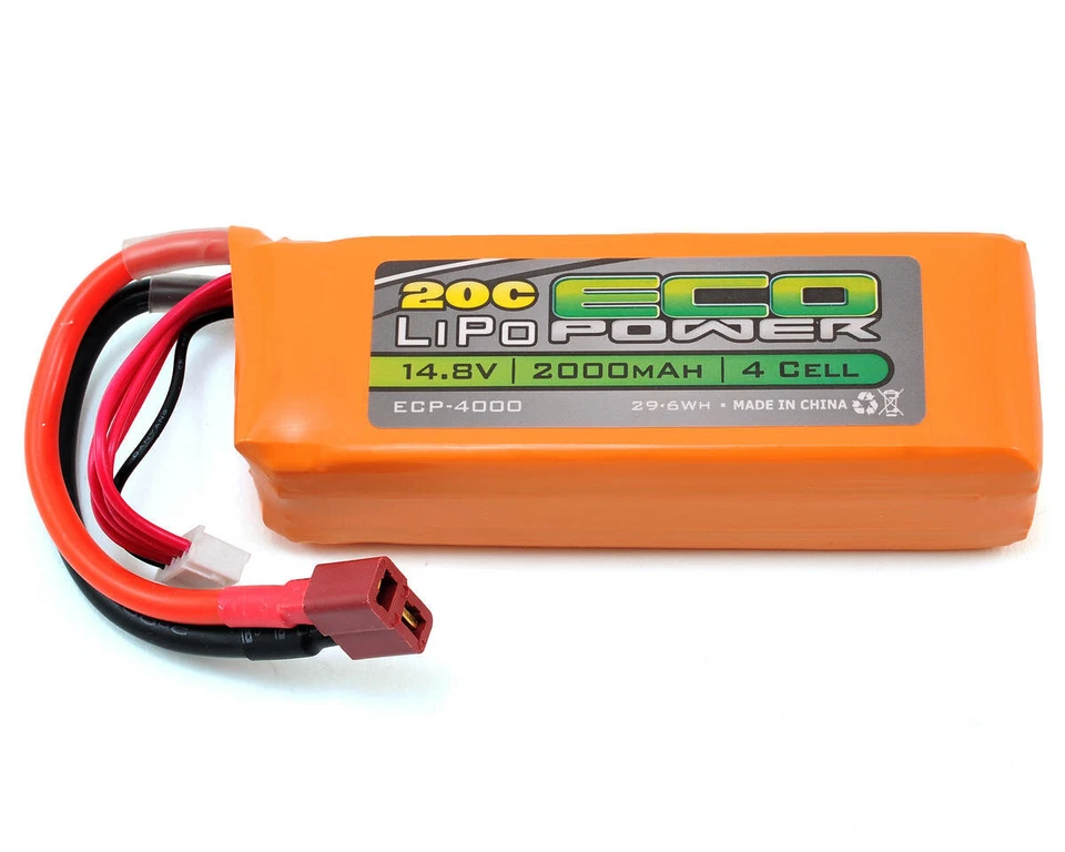 EcoPower Electron 2000mAh 14,8V 4S LiPo Akku 20C für Starterbox ECP-4000  - Bild 1 von 2