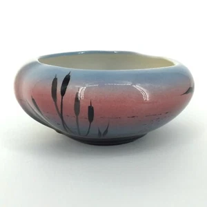 Vintage Barbara Baatz Vase Bowl Ceramic Handpainted Signed - Picture 1 of 16