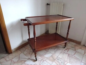 CARRELLO PORTAVIVANDE IN LEGNO ANNI '60 - Foto 1 di 2