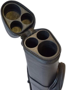 1X2 Hard Oval Pool Cue Billiard Stick Carrying Case - Picture 1 of 4