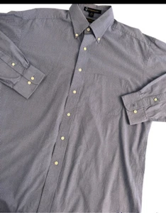Tommy Hilfiger Shirt Mens Sz 16 32-33 L Button Up TLC Lifetime Collar  Adult - Picture 1 of 7