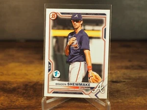 Bowman 2021 primera edición Prospect BFE-48 Braden Shewmake - Atlanta Braves - Imagen 1 de 2