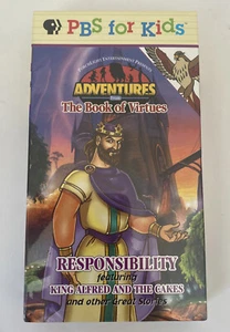 PBS kids adventures from the book of virtues responsibility King Alfred VHS NEW - Picture 1 of 4