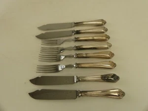 (ref288AE) 4 x Silver Plated Fish Cutlery Alex Clark - Picture 1 of 5