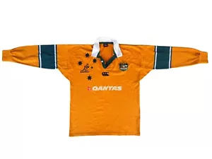 2004 Australia Wallabies Rugby Union Long-Sleeve Cotton Football Jersey - Large - Picture 1 of 11