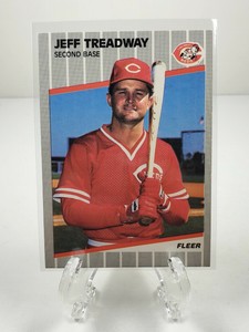 Fleer 1989 Baseball Card #173 Jeff Treadway Cincinnati Reds