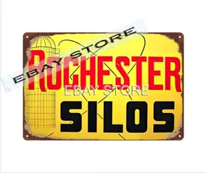 ROCHESTER SILOS FARM retro tin sign plaque - Picture 1 of 2