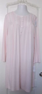 Miss Elaine Fleece long robe/gown Size 1X Style 241844DX Peach - Picture 1 of 3