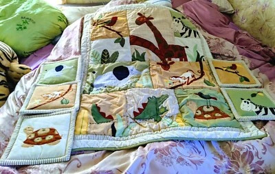 Kidsline Zanzíbar 5PARED Edredón Selva Safari Animales Verde Bebé Guardería Set  Foto 1 de 4