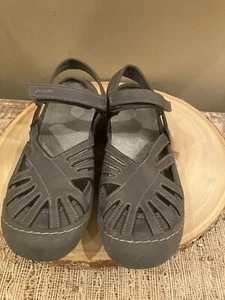 Sandali donna J Sport by Jambu Poppy cinturino grigio taglia 10M stile escursionismo Mary Jane - Foto 1 di 14
