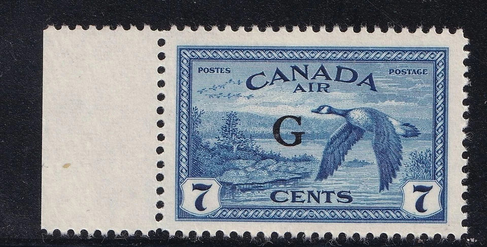 CANADA NO CO2,  AIR MAIL G OFFICIAL, CANADA GOOSE, VF MINT NH, (L25) - Image 1 of 1