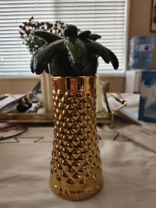 Trader Vic’s Golden Palm Ceramic Tiki Mug Cup with Lid 2020 Edition - Picture 1 of 3