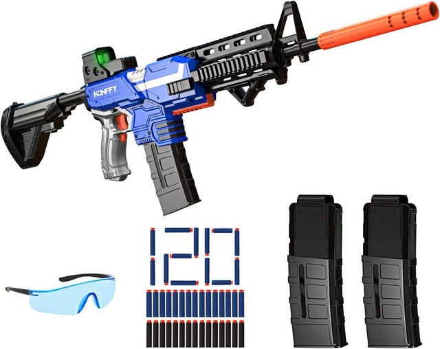 Arma de brinquedo automático para nerf armas sniper balas macias